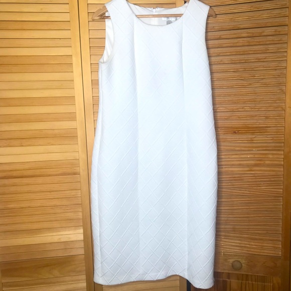 Christopher & Banks Dresses & Skirts - Christopher & Banks White across Cross Sleeveless Dress Size 10